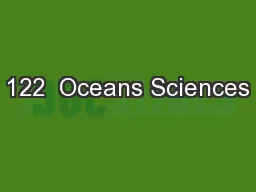 122  Oceans Sciences