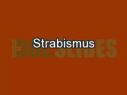 Strabismus