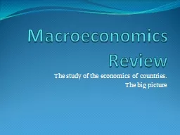 Macroeconomics Review