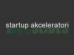startup akceleratori