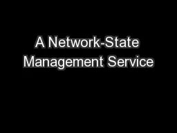 A Network-State Management Service