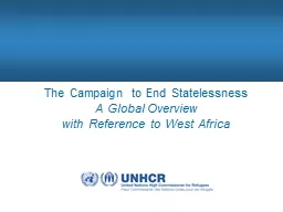 The Campaign to End Statelessness
