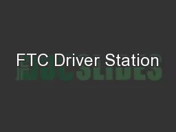 FTC Driver Station