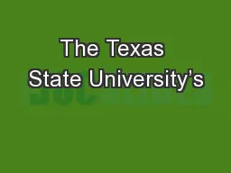 The Texas State University’s