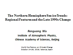 T he Northern Hemisphere Sea ice Trends: Regional