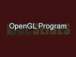 OpenGL Program