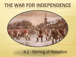 The War For Independence