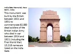 India Gate Memorial, New