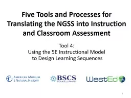 NGSS Tools and Process