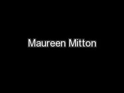 Maureen Mitton