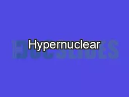 Hypernuclear