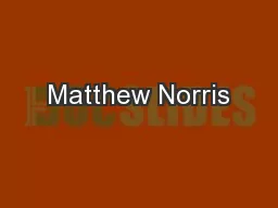 Matthew Norris