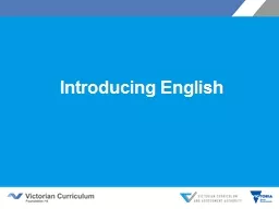 Introducing English