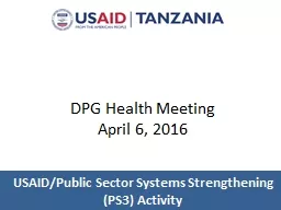 DPG Health Meeting