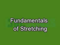 Fundamentals of Stretching
