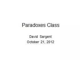 Paradoxes Class