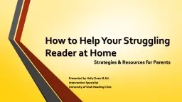 How to Help Your Struggling Reader at Home
