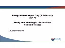 Postgraduate Open Day (8 February 2017)