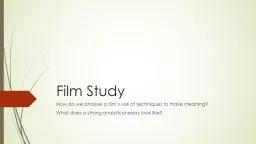 Film Study