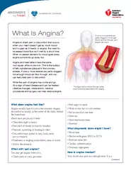 continued ANSWERS by heart What does angina feel like