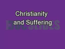 Christianity and Suffering