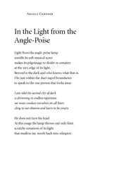 Angela Gardner In the Light from the AnglePoise Light