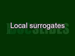 Local surrogates