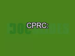 CPRC: