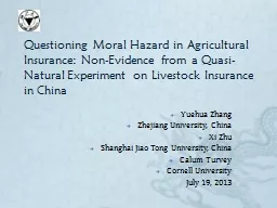Questioning Moral Hazard in Agricultural Insurance: Non-Evi