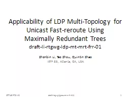 Applicability of LDP Multi-Topology for