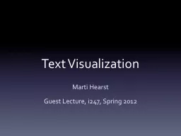 Text Visualization