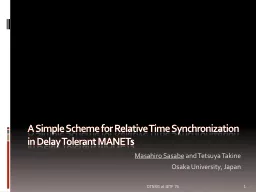 A Simple Scheme for Relative Time Synchronization in Delay