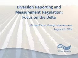 Diversion Reporting and Measurement Regulation: