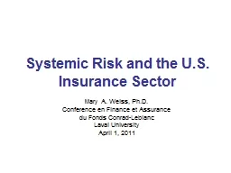 Systemic Risk and the U.S. Insurance Sector