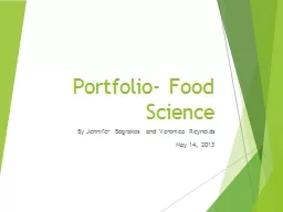 Portfolio- Food Science