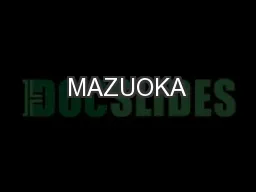 PPT-MAZUOKA