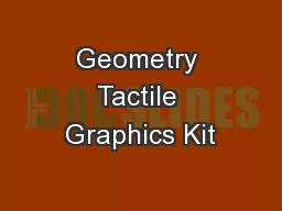 Geometry Tactile Graphics Kit
