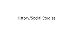 History/Social Studies