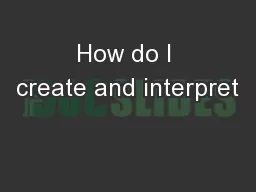 How do I create and interpret