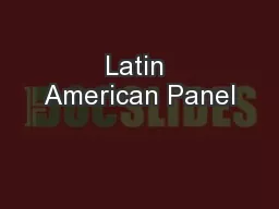 Latin American Panel