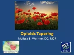 Opioids Tapering