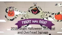 2016 Target Halloween Seasonal and Overhead Signage