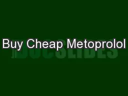Buy Cheap Metoprolol