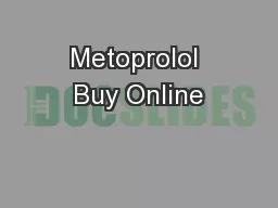 Metoprolol Buy Online
