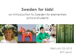 Sweden for kids!