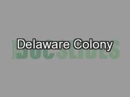 Delaware Colony