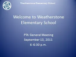 Weatherstone Elementary