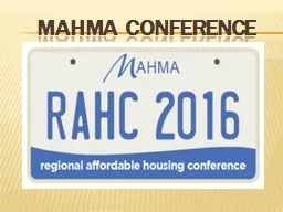 MAHMA  Conference