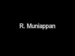 R. Muniappan
