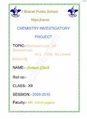 Bal Bharati Public School Ntpc jhanor CHEMISTRY INVEST